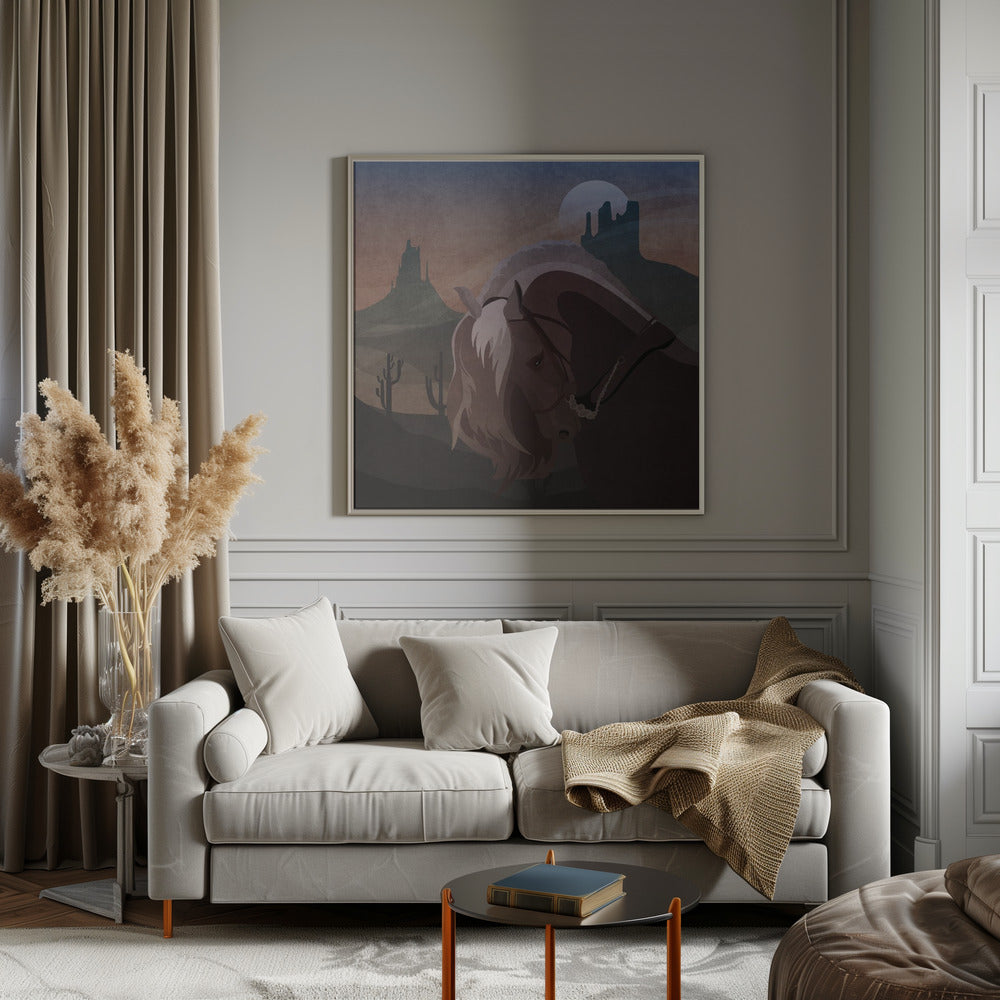 Cowboy Horse Poster